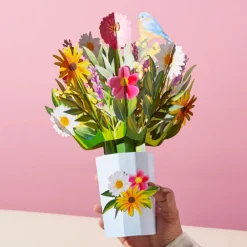 Lovepop Pop-Up Bouquets|Card & Gift Bundles|Happiest Birthday Wishes' Plushpop Card and Bouquet Bundle