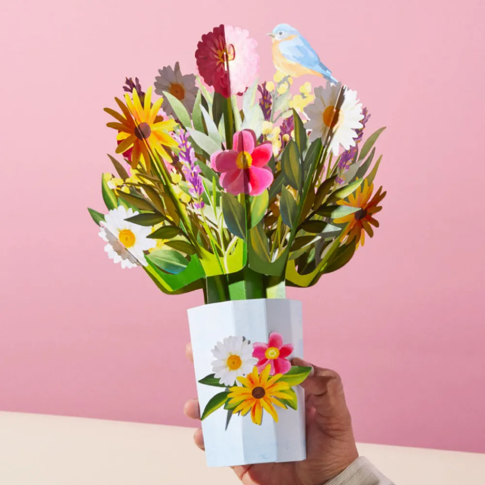 Lovepop Pop-Up Bouquets|Card & Gift Bundles|Happiest Birthday Wishes' Plushpop Card and Bouquet Bundle