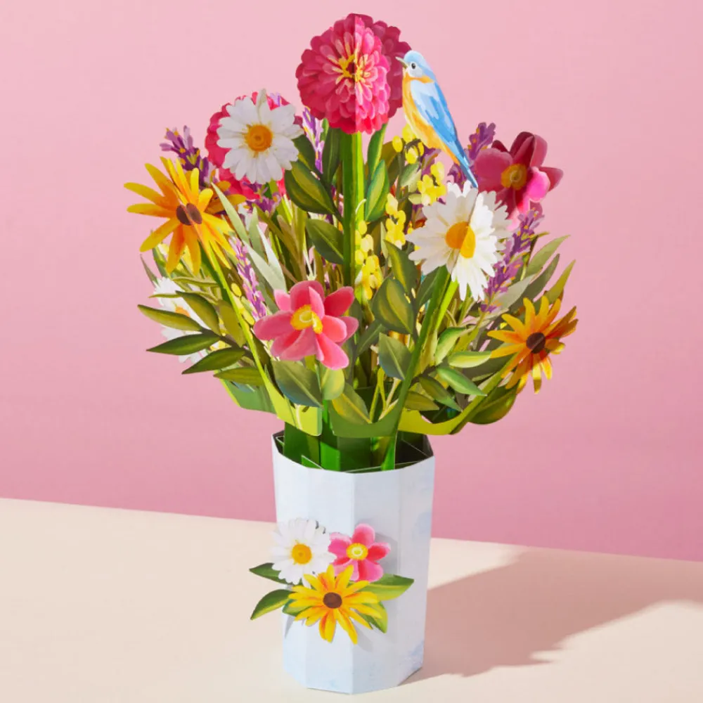 Lovepop Pop-Up Bouquets|Card & Gift Bundles|Happiest Birthday Wishes' Plushpop Card and Bouquet Bundle