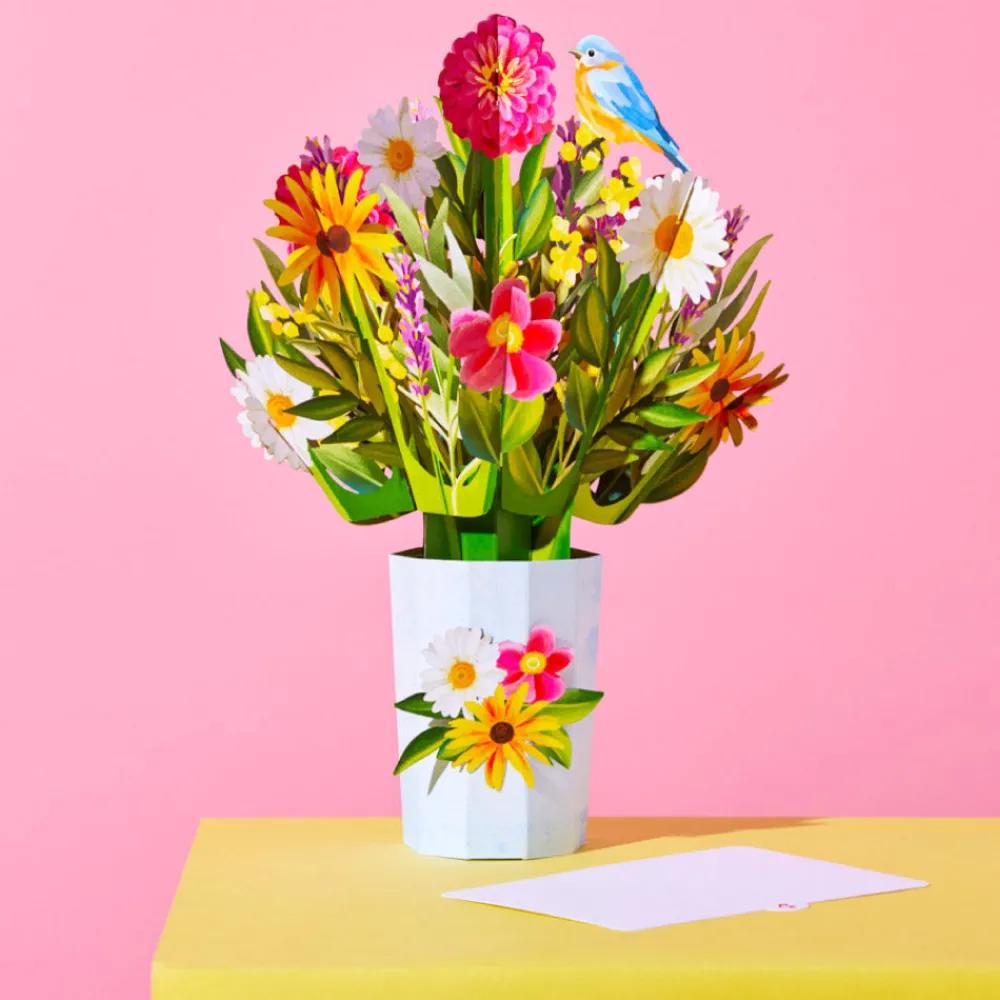 Lovepop Pop-Up Bouquets|Card & Gift Bundles|Happiest Birthday Wishes' Plushpop Card and Bouquet Bundle