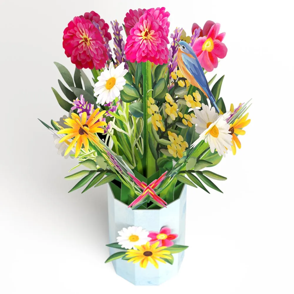 Lovepop Pop-Up Bouquets|Card & Gift Bundles|Happiest Birthday Wishes' Plushpop Card and Bouquet Bundle