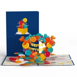 Lovepop Greeting Cards|Birthday|Happy Birthday Banner and Balloons Pop-Up Card