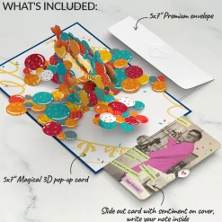 Lovepop Birthday|Happy Birthday Banner and Balloons Pop-Up Card and Survive Another Year of Adulting Sentiment Set