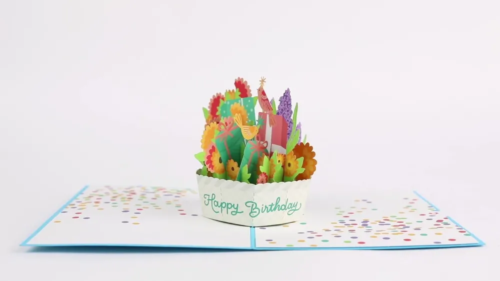 Lovepop Birthday|Happy Birthday Basket Pop-Up Card