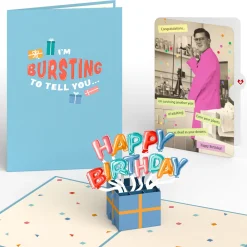 Lovepop Birthday|Happy Birthday Burst Pop-Up Card and Survive Another Year of Adulting Sentiment Set