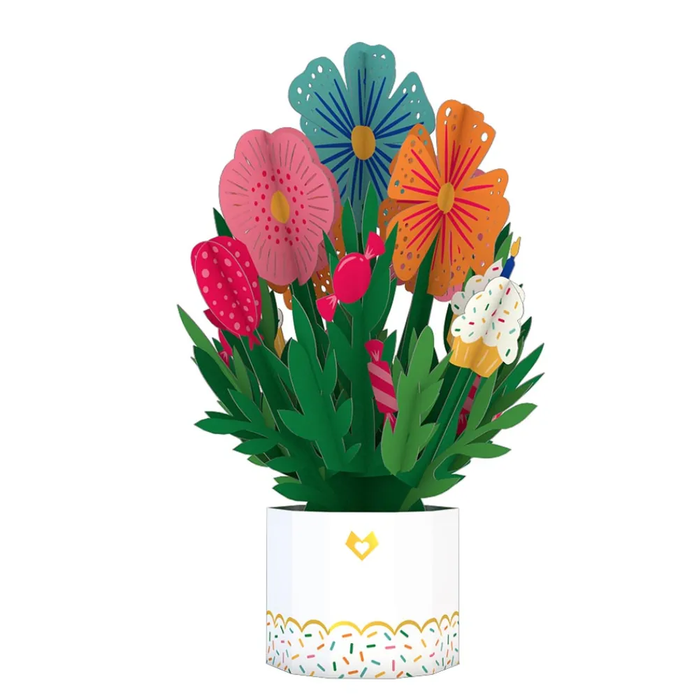 Lovepop Pop-Up Bouquets|Birthday|Happy Birthday Card with Mini Bouquet