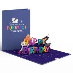 Lovepop Greeting Cards|Birthday|Happy Birthday Cats Pop-Up card
