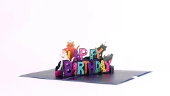 Lovepop Greeting Cards|Birthday|Happy Birthday Cats Pop-Up card