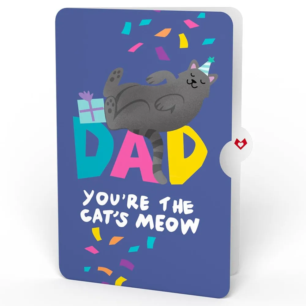 Lovepop Birthday|Dad|Happy Birthday Cats Pop-Up Card and Sentiment Set for Dad