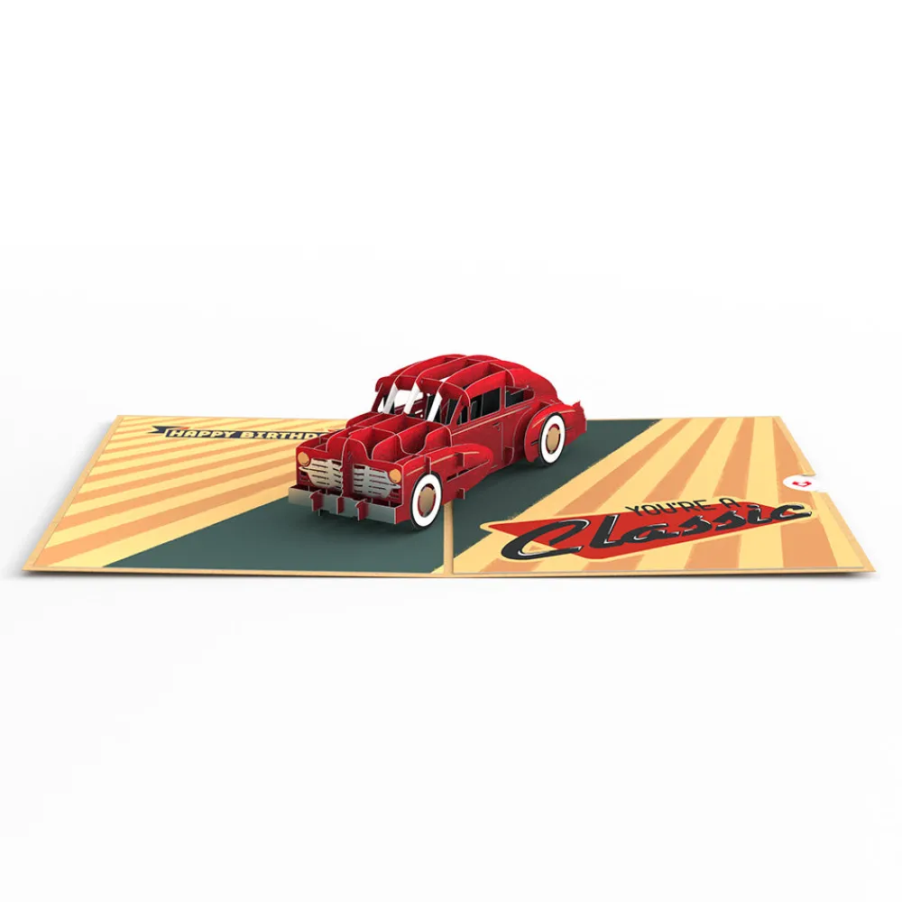 Lovepop Greeting Cards|Birthday|Happy Birthday Classic Car Pop-Up Card