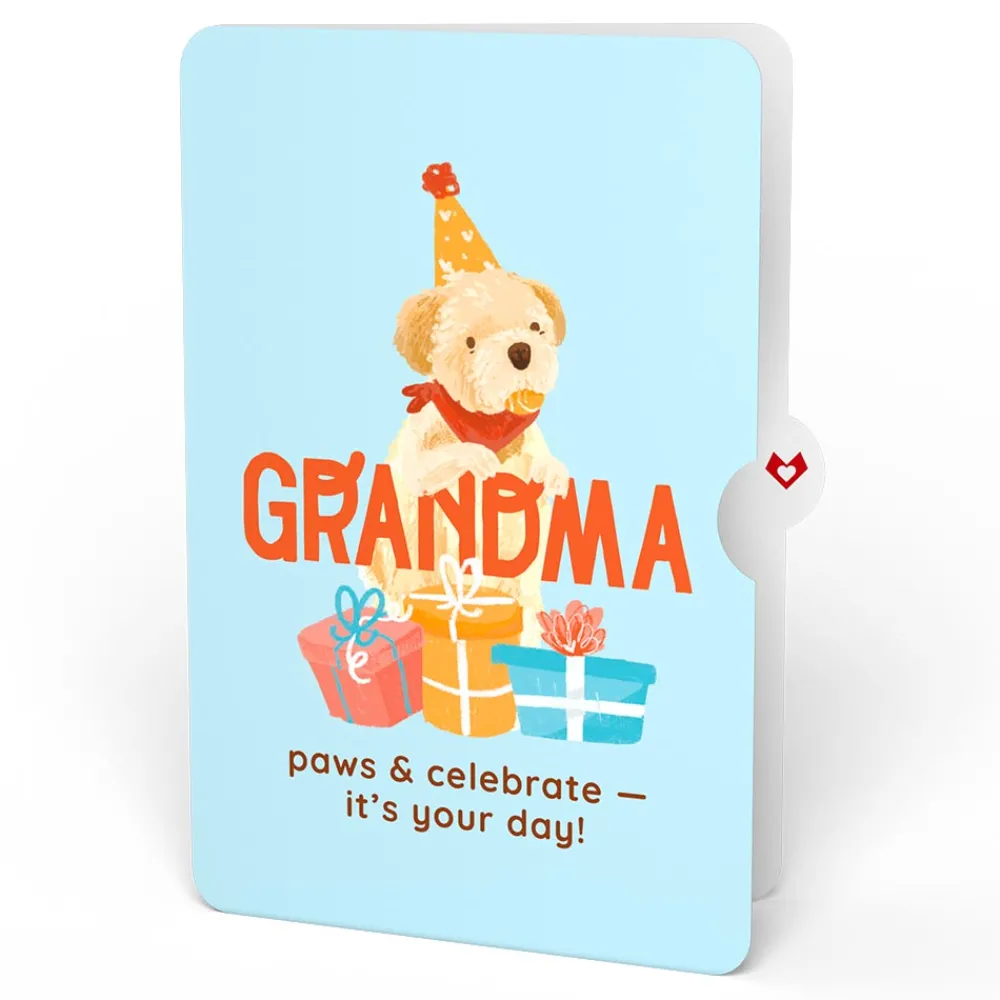 Lovepop Birthday|Happy Birthday Dogs Pop-Up Card and Sentiment Set for Grandma
