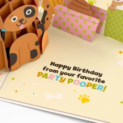 Lovepop Greeting Cards|Birthday|Happy Birthday from Your Favorite Party Pooper Dog Pop-Up Card