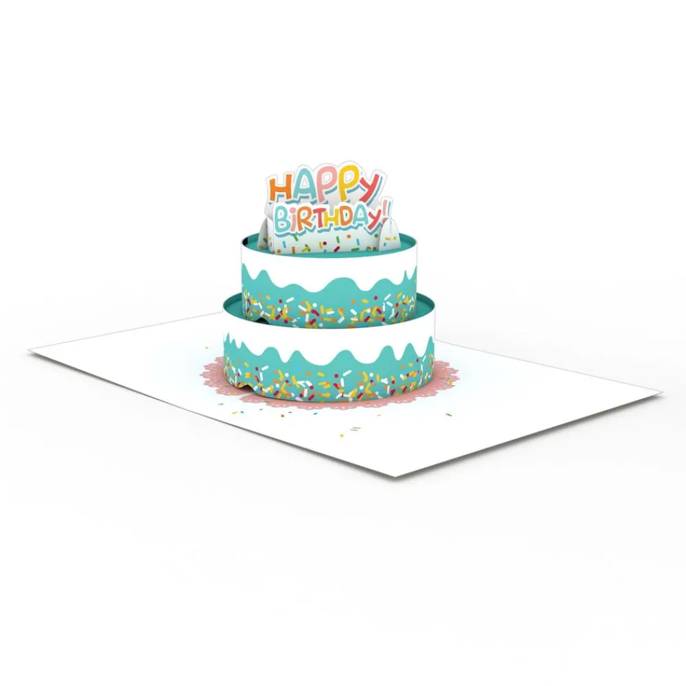 Lovepop Greeting Cards|Birthday|Happy Birthday Fun Sprinkles Cake: Paperpop® Card