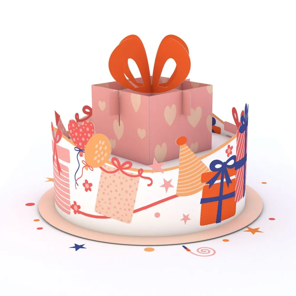 Lovepop Birthday|Her|Happy Birthday Gift Cake: Paperpop® Card