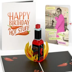 Lovepop Birthday|Happy Birthday Hot Stuff Pop-Up Card and Sentiment Set