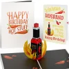Lovepop Birthday|Him|Happy Birthday Hot Stuff Pop-Up Card and Sentiment Set for Husband