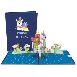 Lovepop Birthday|Kids|Happy Birthday Llama Pop-Up Card