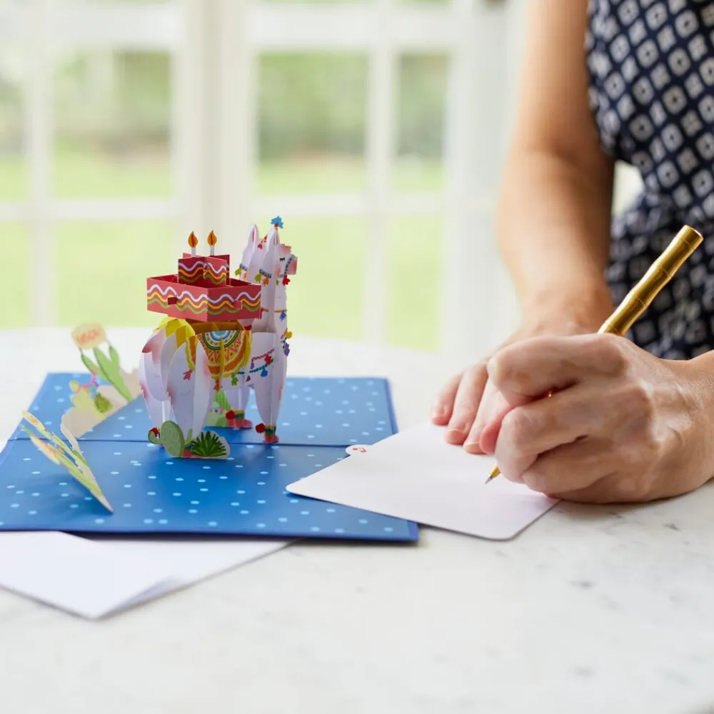 Lovepop Birthday|Kids|Happy Birthday Llama Pop-Up Card