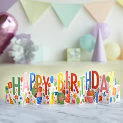 Lovepop Birthday|Her|Happy Birthday Loooooong Card™ (Expands to 2 feet)