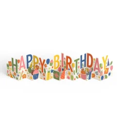 Lovepop Birthday|Her|Happy Birthday Loooooong Card™ (Expands to 2 feet)