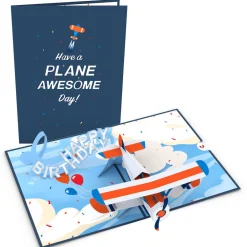 Lovepop Greeting Cards|Birthday|Happy Birthday Plane Pop-Up Card