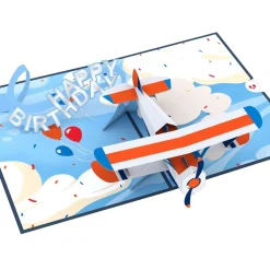 Lovepop Greeting Cards|Birthday|Happy Birthday Plane Pop-Up Card