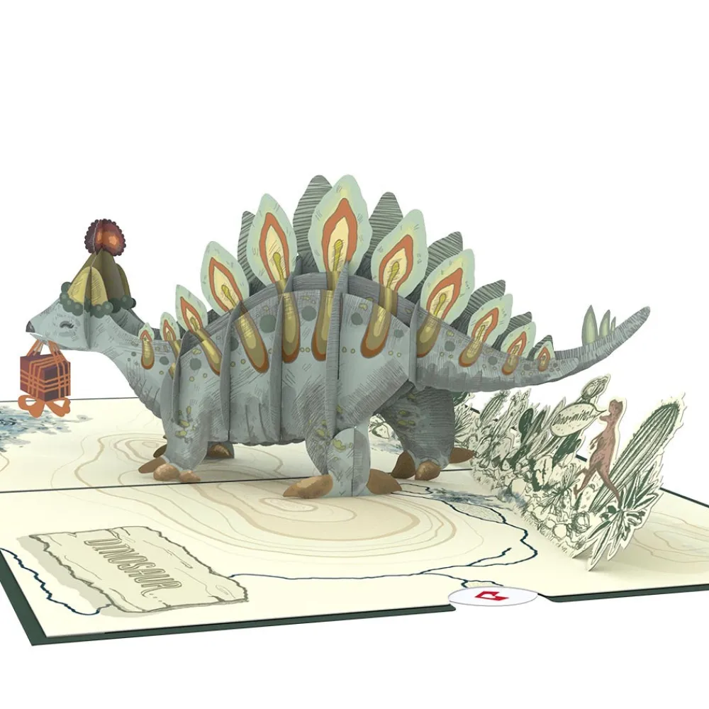 Lovepop Greeting Cards|Birthday|Happy Birthday Stegosaurus Pop-Up Card