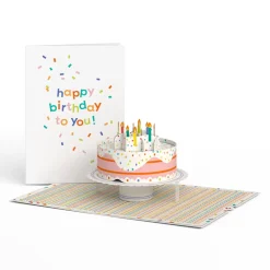 Lovepop Greeting Cards|Birthday|Happy Birthday to You! Confetti Cake Pop-Up Card