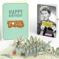 Lovepop Birthday|Happy Birthday You F*cking Fossil Pop-Up Card and Sentiment Set