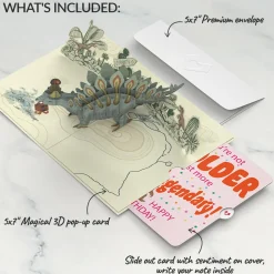 Lovepop Birthday|Happy Birthday You F*cking Fossil Pop-Up Card and Not Older Just More Legendary Sentiment Set