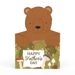 Lovepop Decor|Father'S Day 6/15|Happy Father's Day Bear Tri-Fold Card