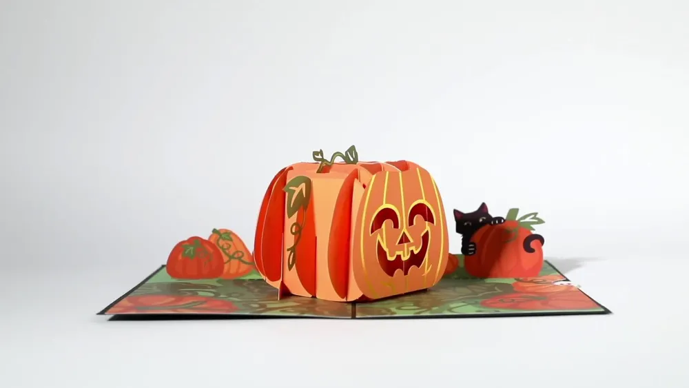 Lovepop Greeting Cards|Halloween 10/31|Happy Halloween Pumpkin Pop-Up Card
