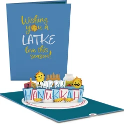 Lovepop Hanukkah 12/14|Happy Hanukkah Latkes Pop-Up Card