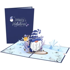 Lovepop Greeting Cards|Christmas 12/25|Happy Holidays Gnome Pop-Up Card