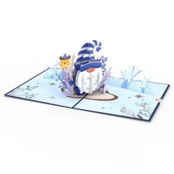 Lovepop Greeting Cards|Christmas 12/25|Happy Holidays Gnome Pop-Up Card