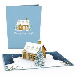 Lovepop Greeting Cards|Christmas 12/25|Happy Holidays House Pop-Up Card