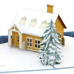 Lovepop Greeting Cards|Christmas 12/25|Happy Holidays House Pop-Up Card