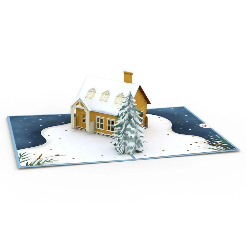 Lovepop Greeting Cards|Christmas 12/25|Happy Holidays House Pop-Up Card