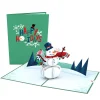 Lovepop Greeting Cards|New Year 1/1|Happy Holidays Snowman Pop-Up Card