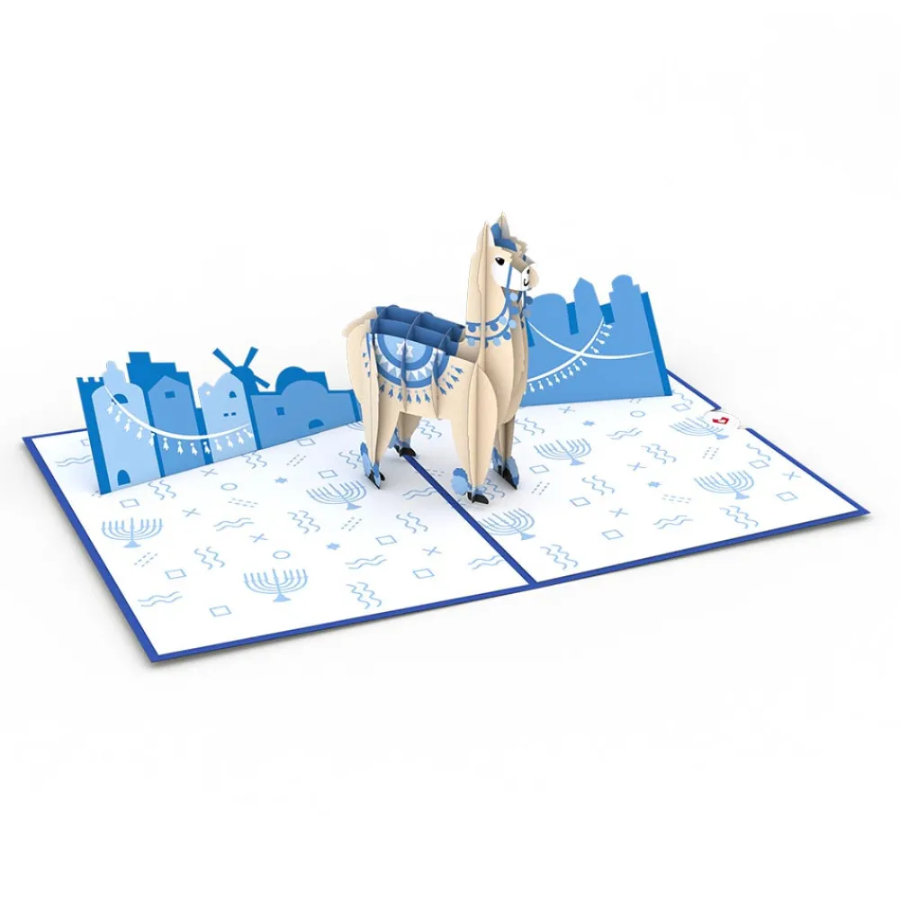 Lovepop Greeting Cards|Religious|Happy Llamakah Pop-Up Card