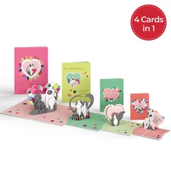 Lovepop Valentine'S Day 2/14|Happy Meowentine’s Day Cat 4-in-1 Nesting Card