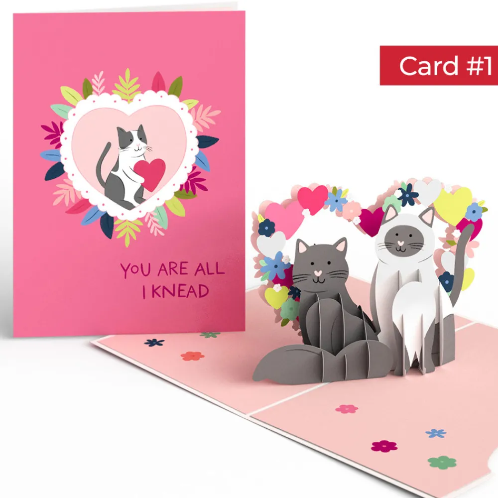 Lovepop Valentine'S Day 2/14|Happy Meowentine’s Day Cat 4-in-1 Nesting Card