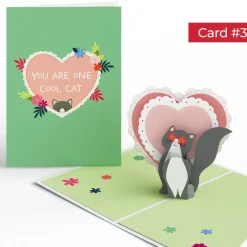 Lovepop Valentine'S Day 2/14|Happy Meowentine’s Day Cat 4-in-1 Nesting Card