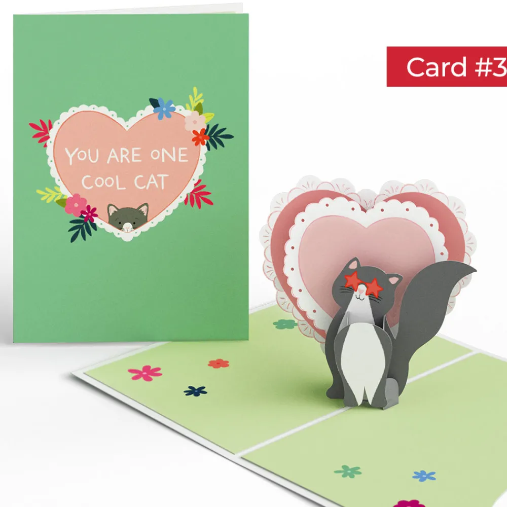 Lovepop Valentine'S Day 2/14|Happy Meowentine’s Day Cat 4-in-1 Nesting Card