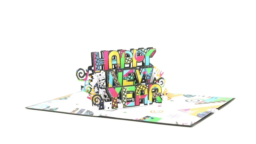 Lovepop Greeting Cards|New Year 1/1|Happy New Year Pop-Up Card