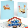 Lovepop Birthday|Happy 13th Birthday Dogs Pop-Up Card and Sentiment Set