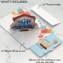 Lovepop Birthday|Happy 13th Birthday Dogs Pop-Up Card and Sentiment Set