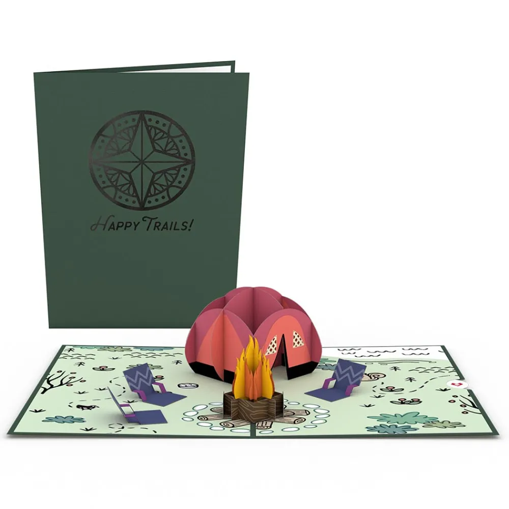 Lovepop Greeting Cards|Retirement|Happy Trails Camping Trip Pop-Up Card