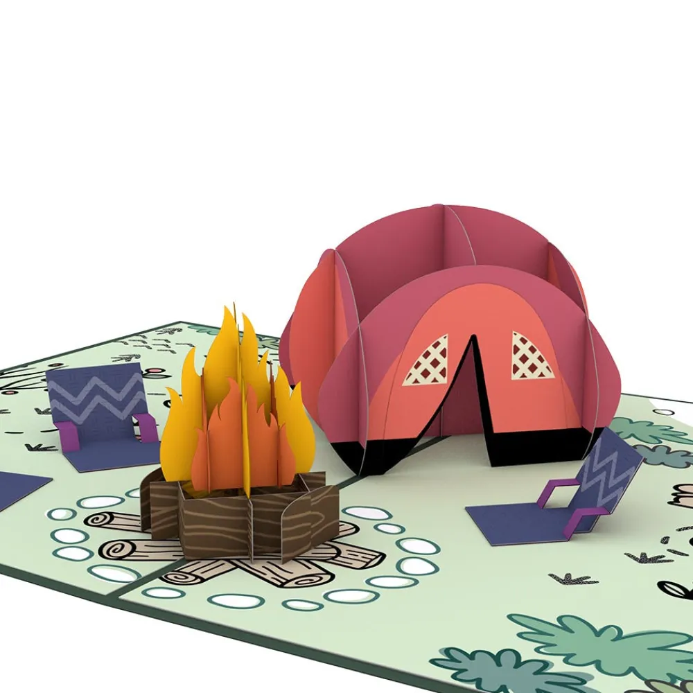 Lovepop Greeting Cards|Retirement|Happy Trails Camping Trip Pop-Up Card