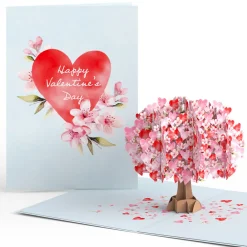 Lovepop Greeting Cards|Valentine'S Day 2/14|Happy Valentine's Day Cherry Blossom Tree Pop-Up Card